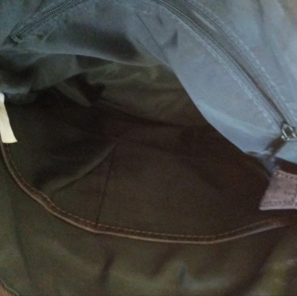 Rustic Dark brown floral embossed burnished leather crossbody bag - Picture 11 of 11